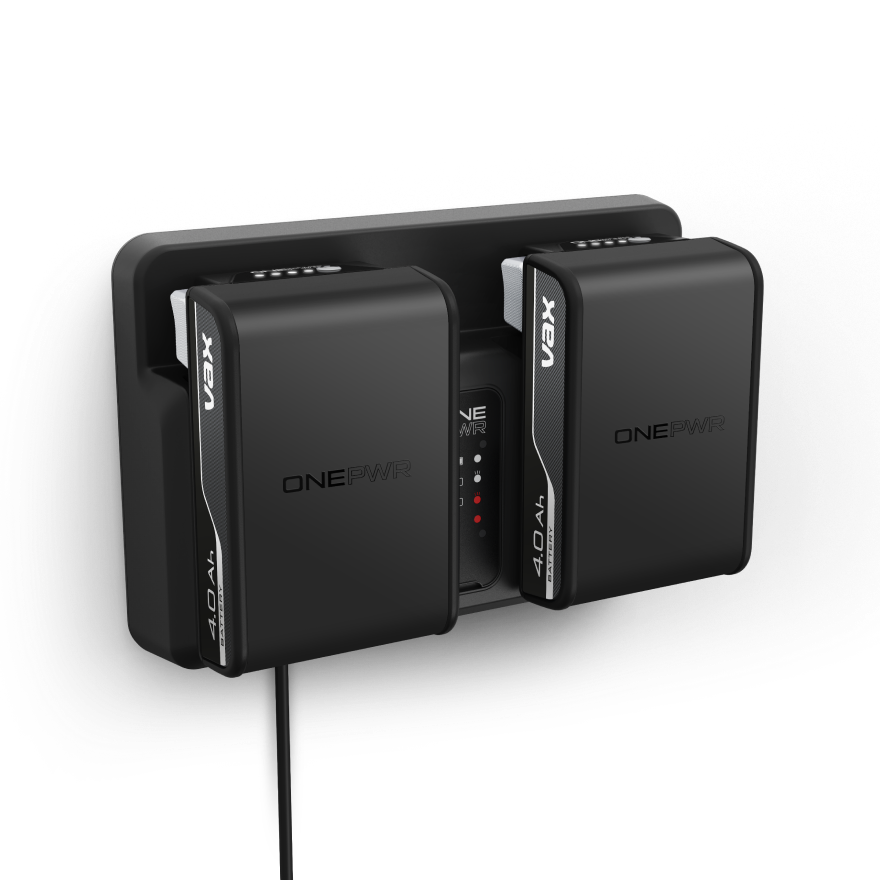 VAX ONEPWR™ 4.0Ah Dual Battery + Dual Bay Charger Kit